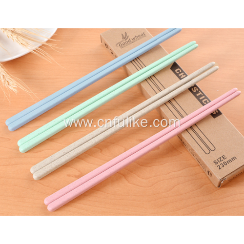 4 Pairs Healthy Wheat Straw Chopsticks